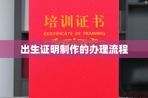 当阳出生证明制作的办理流程